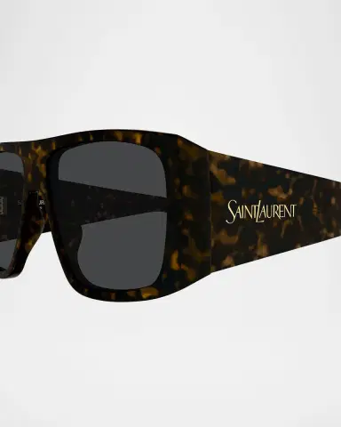 Saint Laurent 57mm Acetate Semi-Shield Sunglasses | Thumbnail 2 Saint Laurent 57mm Acetate Semi-Shield Sunglasses | Thumbnail 2