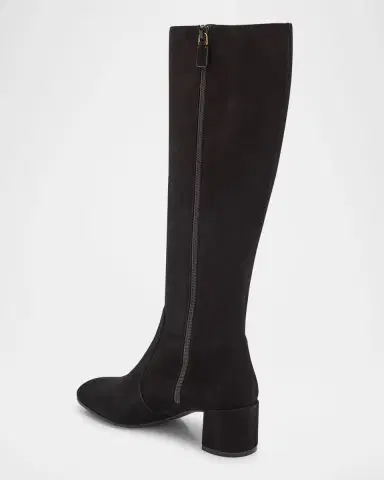 Stuart Weitzman Maeve Suede Knee-High Zip Boots | Thumbnail 3 Stuart Weitzman Maeve Suede Knee-High Zip Boots | Thumbnail 3