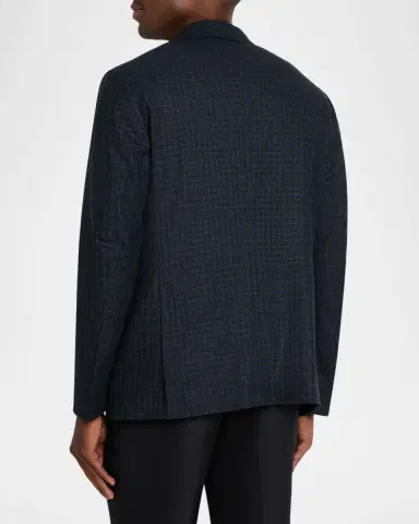 Isaia Men's Check Wool Single-Breasted Sport Coat | Thumbnail 2 Isaia Men's Check Wool Single-Breasted Sport Coat | Thumbnail 2