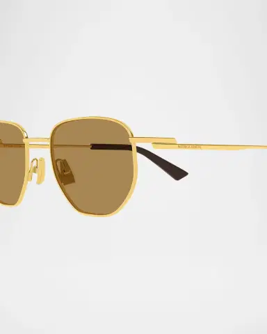 Bottega Veneta Men's Bv1301s-007 Metal Aviator Sunglasses | Thumbnail 2 Bottega Veneta Men's Bv1301s-007 Metal Aviator Sunglasses | Thumbnail 2