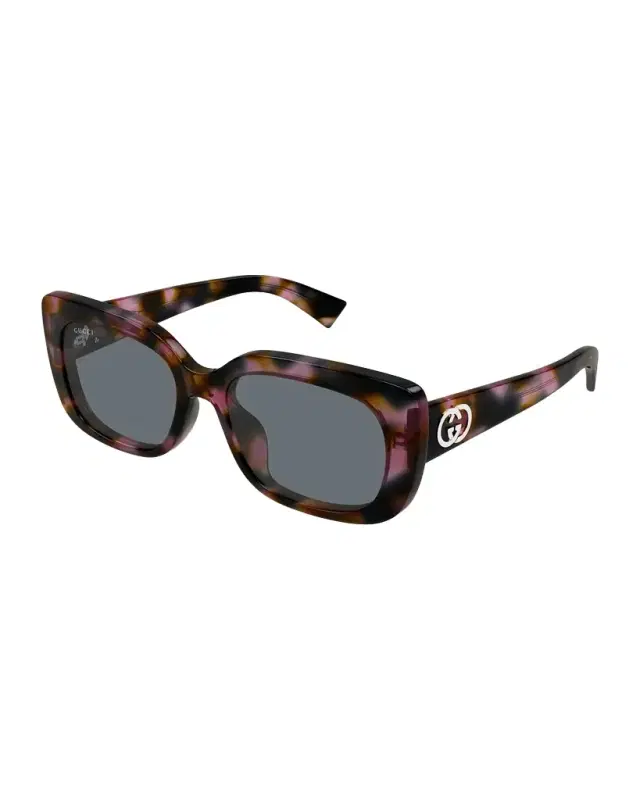 GG Muse 55mm Acetate Rectangular Sunglasses