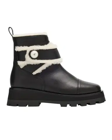 Jimmy Choo Meena Leather and Shearling Zip Ankle Boots | Thumbnail 1 Jimmy Choo Meena Leather and Shearling Zip Ankle Boots | Thumbnail 1