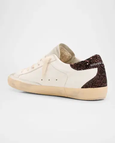 Golden Goose Super-Star Leather Glitter Low-Top Sneakers | Thumbnail 3 Golden Goose Super-Star Leather Glitter Low-Top Sneakers | Thumbnail 3