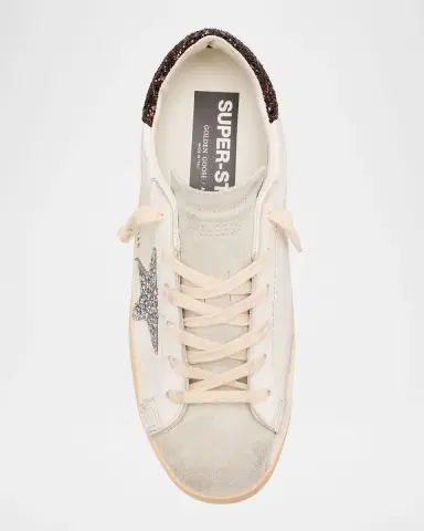 Golden Goose Super-Star Leather Glitter Low-Top Sneakers | Thumbnail 5 Golden Goose Super-Star Leather Glitter Low-Top Sneakers | Thumbnail 5
