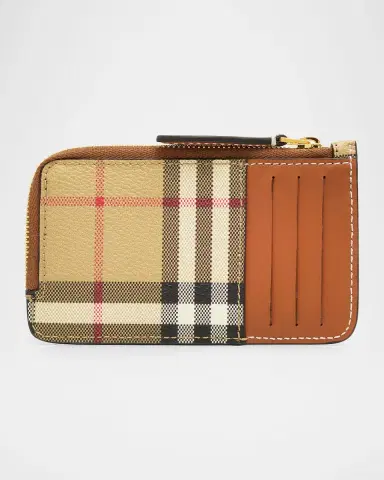 Burberry Somerset Check Grain Leather Wallet | Thumbnail 4