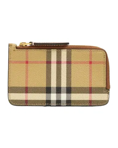 Burberry Somerset Check Grain Leather Wallet | Thumbnail 1