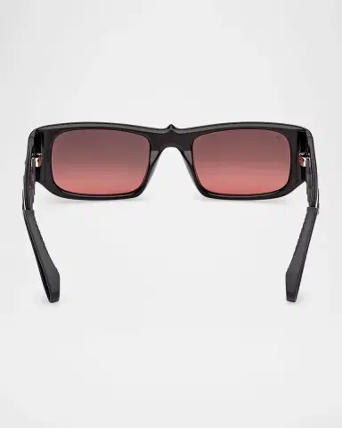 Christian Louboutin Men's LB0017M Acetate Rectangle Sunglasses | Thumbnail 4 Christian Louboutin Men's LB0017M Acetate Rectangle Sunglasses | Thumbnail 4