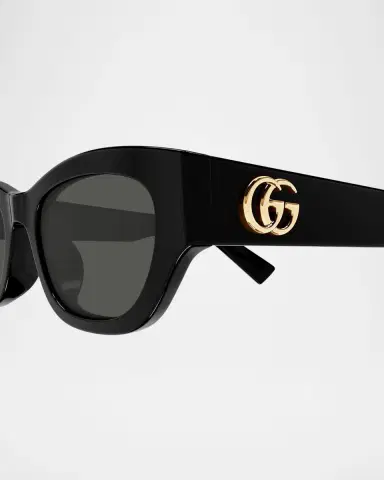 Gucci GG Extruded 53mm Acetate Cat-Eye Sunglasses | Thumbnail 2