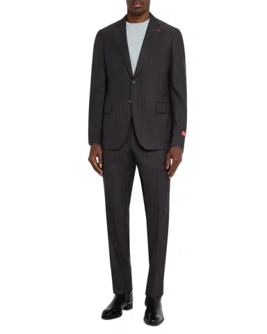 Isaia Men's Wool Pinstripe Slim Two-Piece Suit | Thumbnail 1 Isaia Men's Wool Pinstripe Slim Two-Piece Suit | Thumbnail 1
