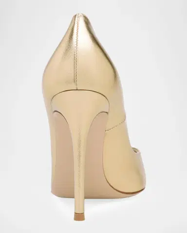 Gianvito Rossi 105mm Gianvito Metallic Leather Pumps | Thumbnail 3 Gianvito Rossi 105mm Gianvito Metallic Leather Pumps | Thumbnail 3