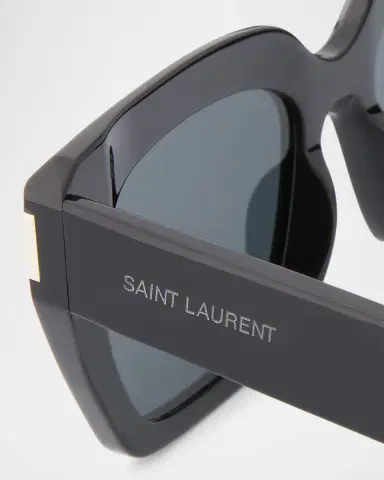 Saint Laurent SL 826 Acetate Cat-Eye Sunglasses | Thumbnail 3