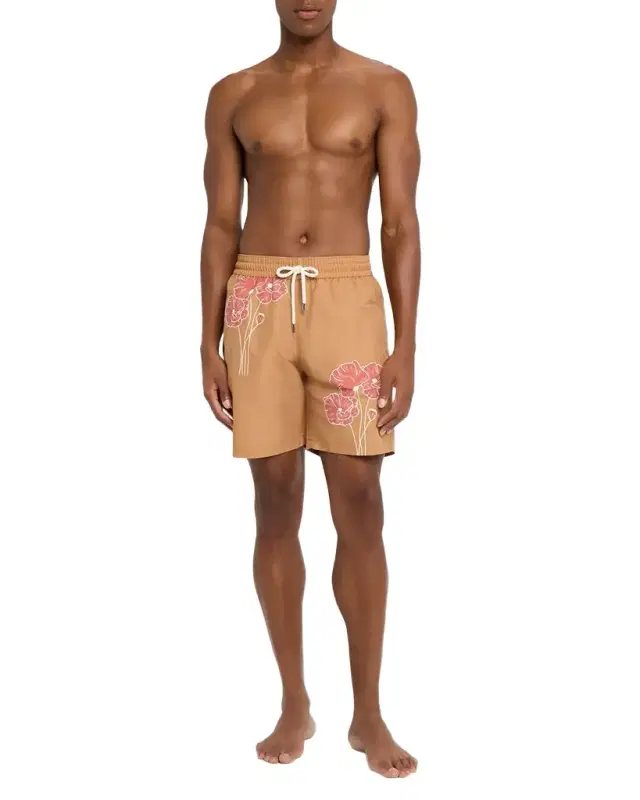 Men 's Santos Linear Floral Swim Shorts