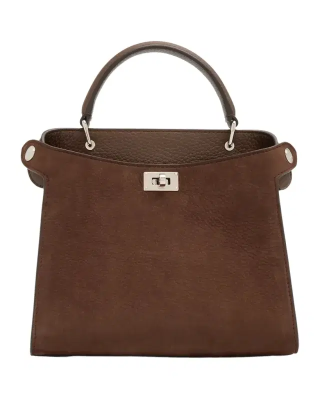Lutece Mini Suede & Leather Top-Handle Bag