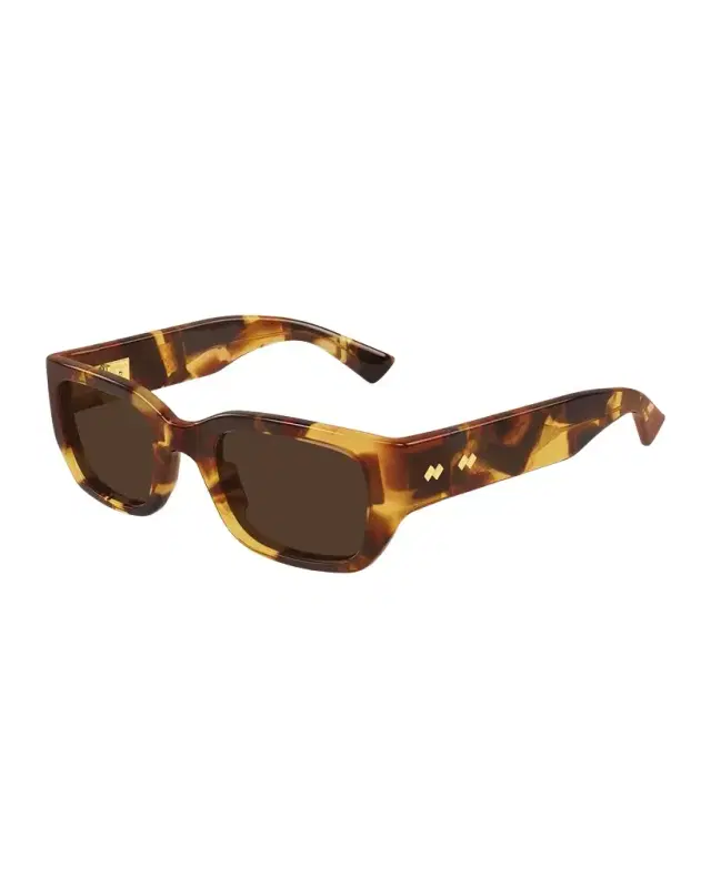 Men's Bv1400s-002 Intrecciato Acetate Rectangle Sunglasses