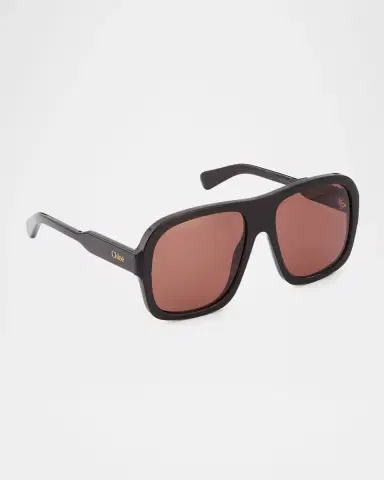 Chloé Gayia 58mm Recycled Acetate Navigator Sunglasses | Thumbnail 3 Chloé Gayia 58mm Recycled Acetate Navigator Sunglasses | Thumbnail 3