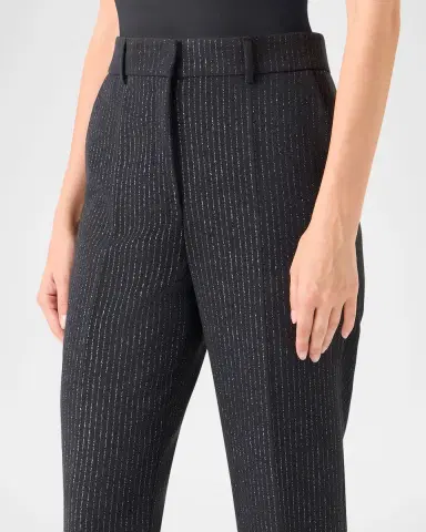 Akris punto Feryn Metallic Pinstripe Pants | Thumbnail 5