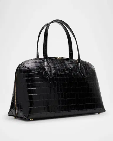 TOTEME Medium Croco-Embossed Day Tote Bag | Thumbnail 2