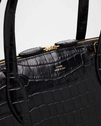 TOTEME Medium Croco-Embossed Day Tote Bag | Thumbnail 5