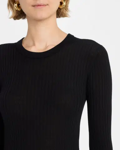 A.L.C. Kyle Ribbed Wool Long-Sleeve Top | Thumbnail 4