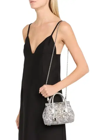 Dolce & Gabbana Marlene Day Mini Embellished Brocade Top-Handle Bag | Thumbnail 1 Dolce & Gabbana Marlene Day Mini Embellished Brocade Top-Handle Bag | Thumbnail 1