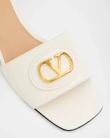 Valentino Garavani 20mm VLogo Leather Medallion Mule Sandals | Thumbnail 5 Valentino Garavani 20mm VLogo Leather Medallion Mule Sandals | Thumbnail 5