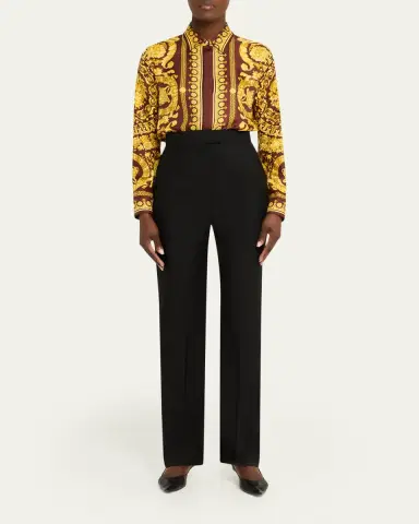 Versace Barocco Print Silk Shirt | Thumbnail 2 Versace Barocco Print Silk Shirt | Thumbnail 2