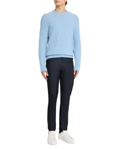 KNT Men's Dark-Wash Denim Slim Fit Stretch Jeans | Thumbnail 1