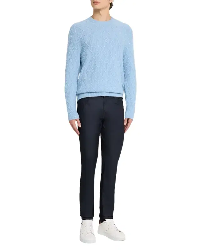KNT Men 's Dark-Wash Denim Slim Fit Stretch Jeans