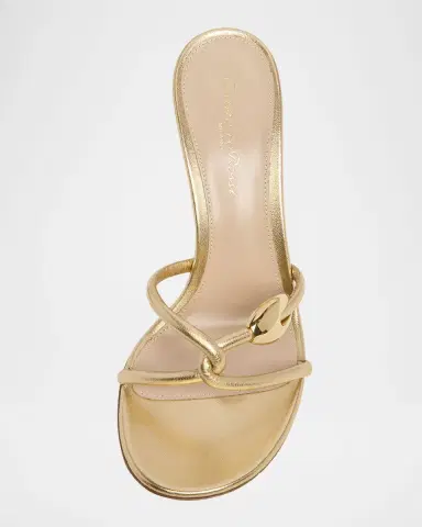 Gianvito Rossi Metallic Serpent Twist Ankle-Strap Sandals | Thumbnail 8 Gianvito Rossi Metallic Serpent Twist Ankle-Strap Sandals | Thumbnail 8