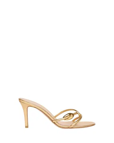 Gianvito Rossi Metallic Serpent Twist Ankle-Strap Sandals | Thumbnail 1 Gianvito Rossi Metallic Serpent Twist Ankle-Strap Sandals | Thumbnail 1