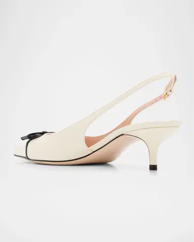 Valentino Garavani 45mm Bepointy Leather Slingback Pumps | Thumbnail 3 Valentino Garavani 45mm Bepointy Leather Slingback Pumps | Thumbnail 3