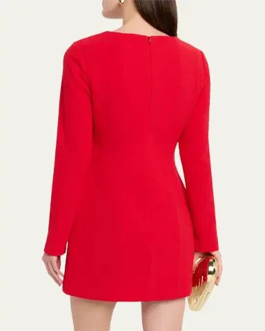 Rebecca Vallance Cameron Sweetheart Crepe Mini Dress | Thumbnail 3 Rebecca Vallance Cameron Sweetheart Crepe Mini Dress | Thumbnail 3
