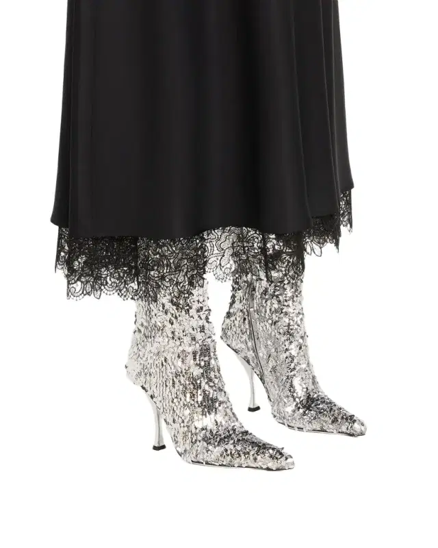Dolce & Gabbana 105mm Paillette Knee-High Boots