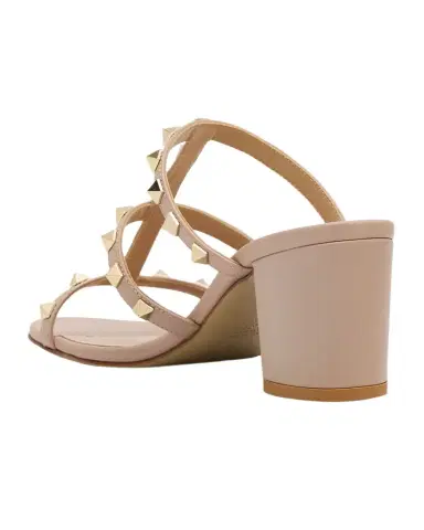 Valentino Garavani 60mm Rockstud Leather Caged Mule Sandals | Thumbnail 1 Valentino Garavani 60mm Rockstud Leather Caged Mule Sandals | Thumbnail 1