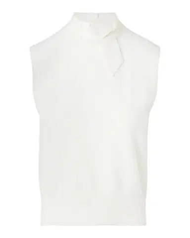 Akris Neck-Tie Cashmere Sleeveless Sweater | Thumbnail 1