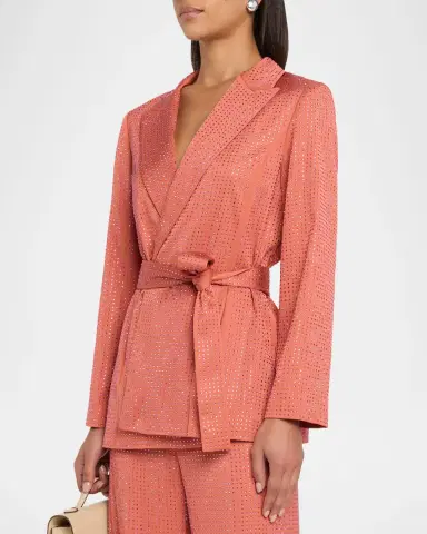 Ungaro Rhinestone Wrap-Front Jacket | Thumbnail 3
