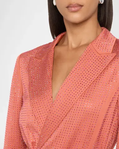 Ungaro Rhinestone Wrap-Front Jacket | Thumbnail 4