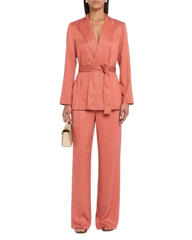 Ungaro Rhinestone Wrap-Front Jacket