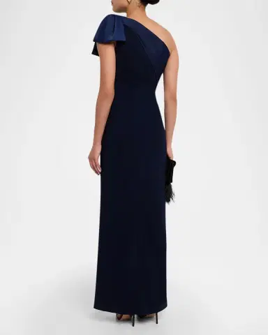 SACHIN & BABI Estrella Draped One-Shoulder Column Gown | Thumbnail 2 SACHIN & BABI Estrella Draped One-Shoulder Column Gown | Thumbnail 2