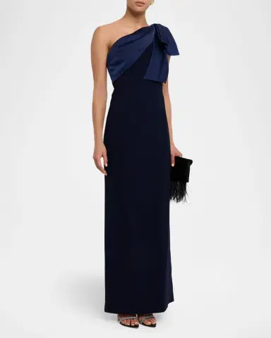 SACHIN & BABI Estrella Draped One-Shoulder Column Gown | Thumbnail 3 SACHIN & BABI Estrella Draped One-Shoulder Column Gown | Thumbnail 3