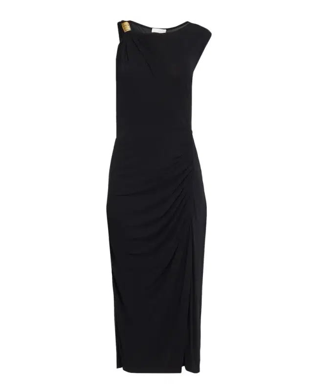 Leann One-Shoulder Sleeveless Midi Dress