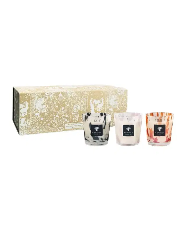 Baobab Collection Pearls Candle Trio, 3 x 6.7 oz.