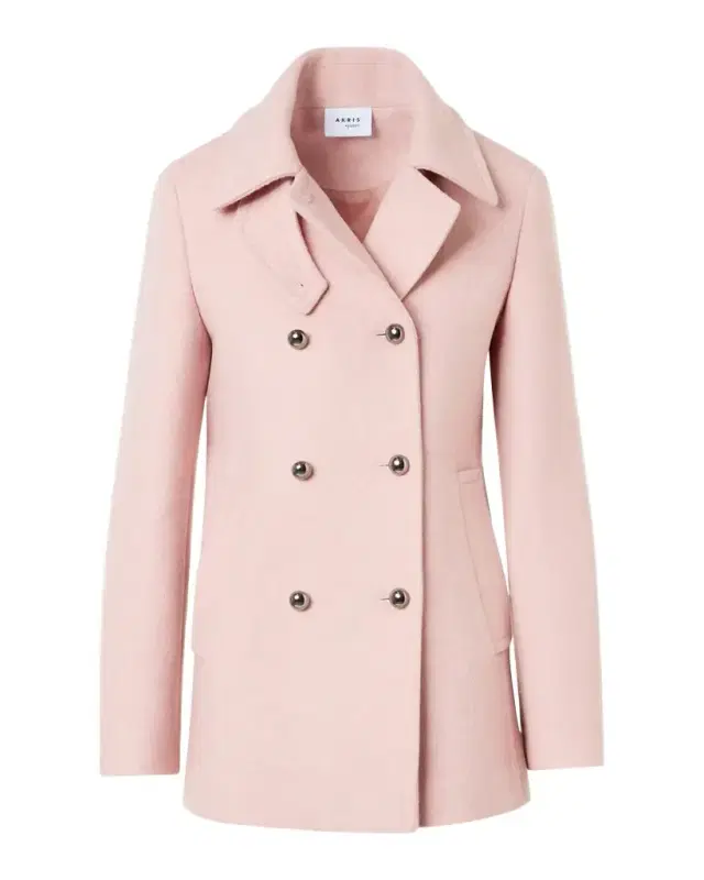 Felted Wool Double-Breasted Peacoat