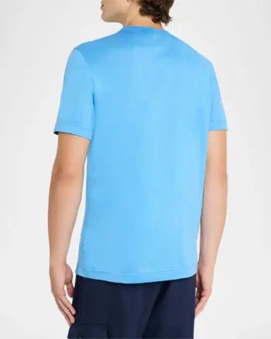 KNT Men's Solid Cotton Crewneck T-Shirt | Thumbnail 2