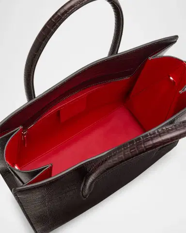 Christian Louboutin Paloma Medium Shoulder Bag in Lizard-Embossed Leather | Thumbnail 4 Christian Louboutin Paloma Medium Shoulder Bag in Lizard-Embossed Leather | Thumbnail 4