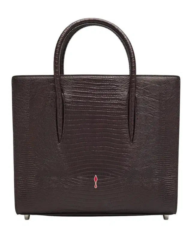 Paloma Medium Shoulder Bag in Lizard-Embossed Leather