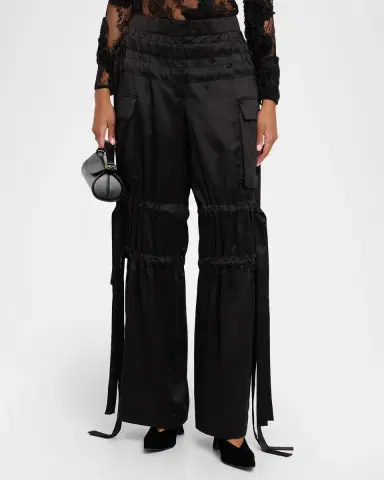 Aknvas Odin Satin Tie Trousers | Thumbnail 3 Aknvas Odin Satin Tie Trousers | Thumbnail 3