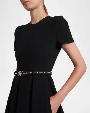Versace Belted Short-Sleeve Mini Dress | Thumbnail 5