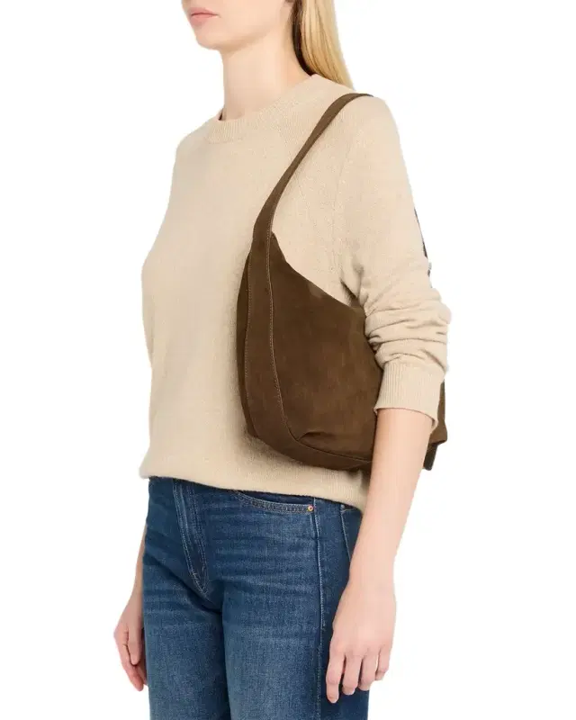 Large Demy Suede Shoulder Bag
