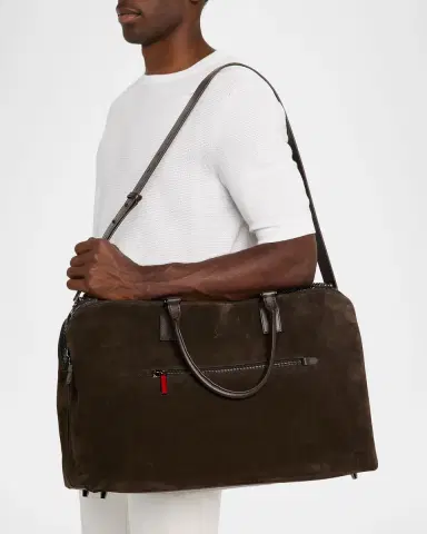 Christian Louboutin Men's Funky Reversed Leather and Spikes Duffel Bag | Thumbnail 2 Christian Louboutin Men's Funky Reversed Leather and Spikes Duffel Bag | Thumbnail 2